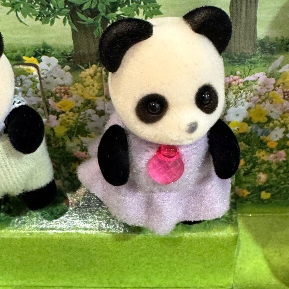 Calico Critters Pookie Panda Family Figurine Set  Dolls Dollhouse Figures Toys - Picture 5 of 11